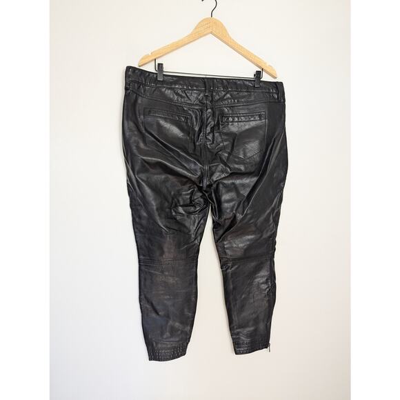 Torrid Rebel Wilson Faux Leather Moto Ankle Zip Pant - Picture 6 of 8
